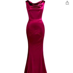 Burgundy formal dress size Medium